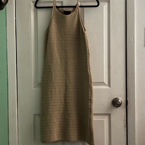 BOLD elements Beige Knit Midi Dress